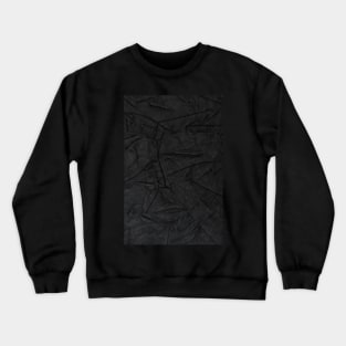 Black leather texture Crewneck Sweatshirt